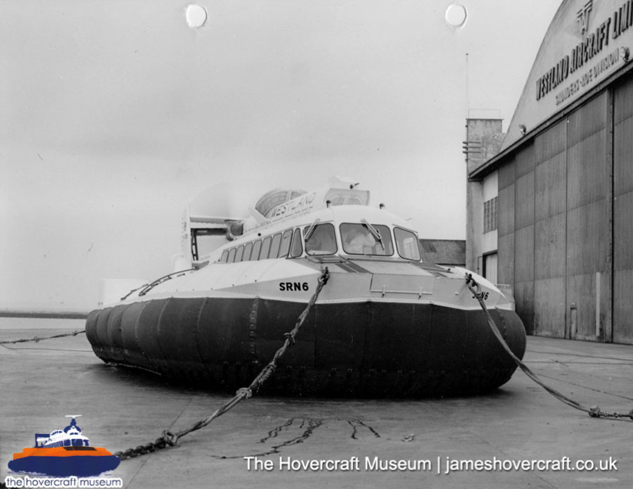 SRN6 with Westland -  (credit: The Hovercraft Museum Trust).